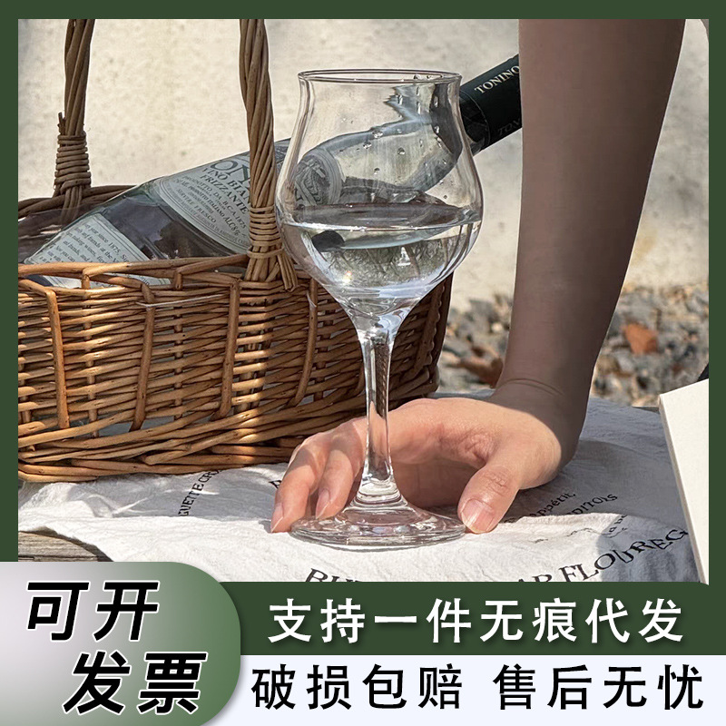 개인화 된 창조적 인 수제 맥주 컵 가정용 화이트 와인 컵 높은 샴페인 컵 레스토랑 와인 컵 워터 컵