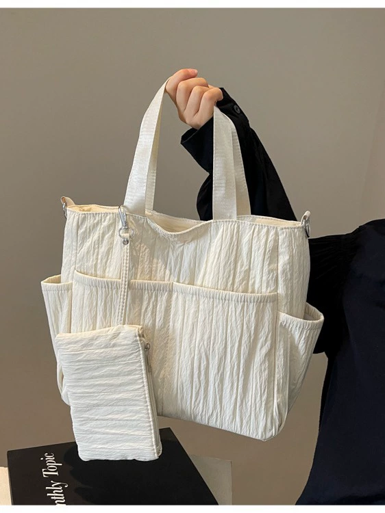 Capacious shopping bag, shoulder bag, one-shoulder bag
