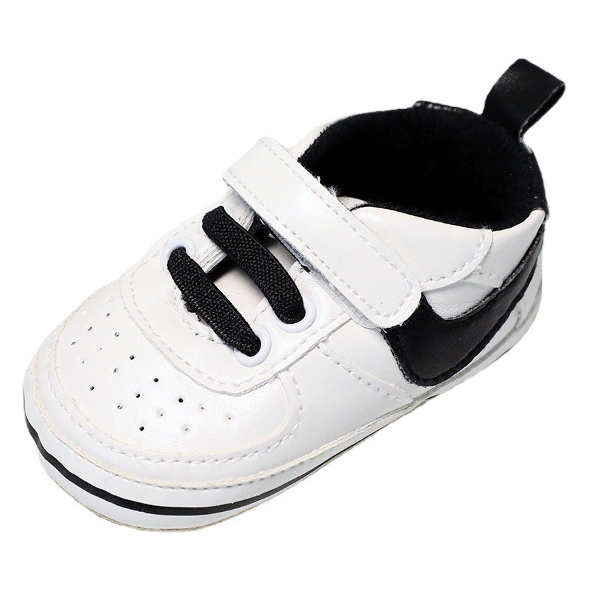 Весенняя и осенняя модель 1 год ребенок с мягким дном нескользящие спортивные маленькие белые туфли для мужчин и женщин