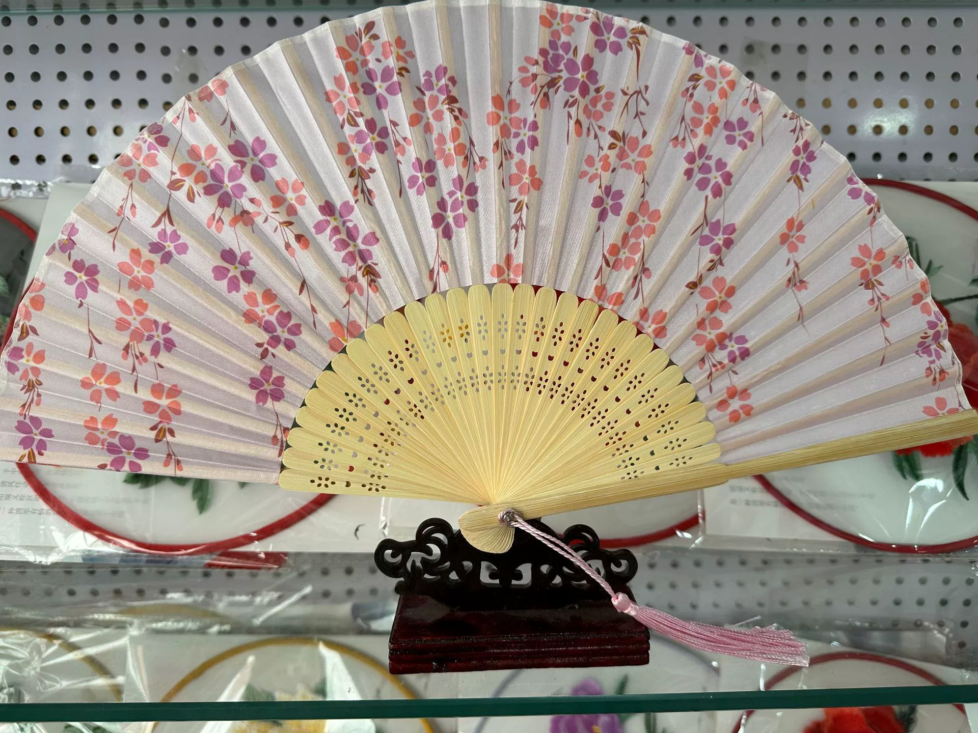 Folding Hand Fan Hanfu Style, Silk-screen Print, High-definition Patterns, Fine Workmanship