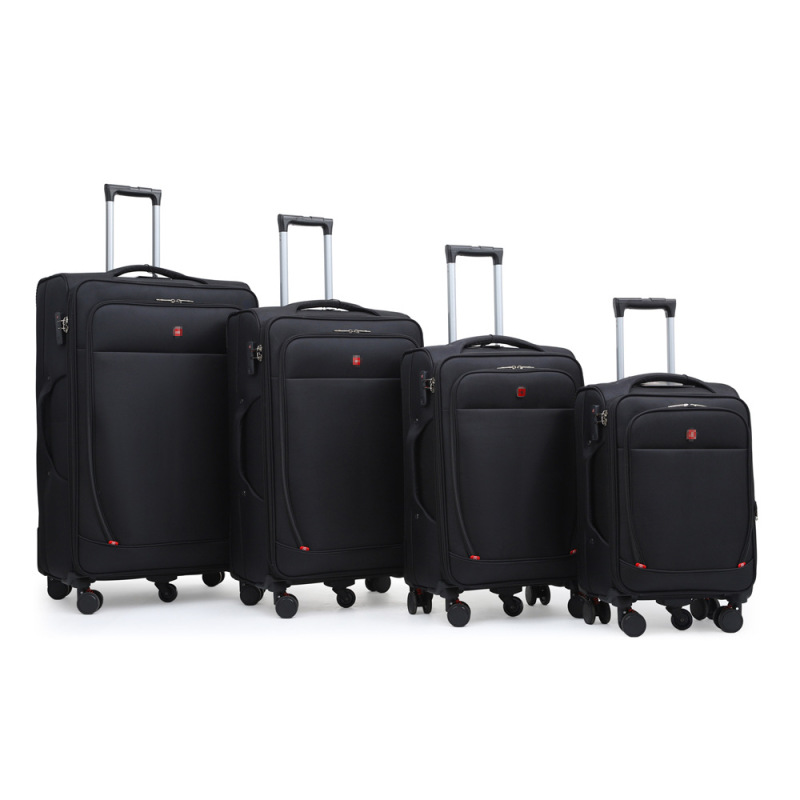 Carry-On Luggage Set, Business Suitcase, Travel Suitcase for Men and Women, 20inch Zippers, Waterproof, Wear-Resistant, Airplane Wheels, Multiple Compartments