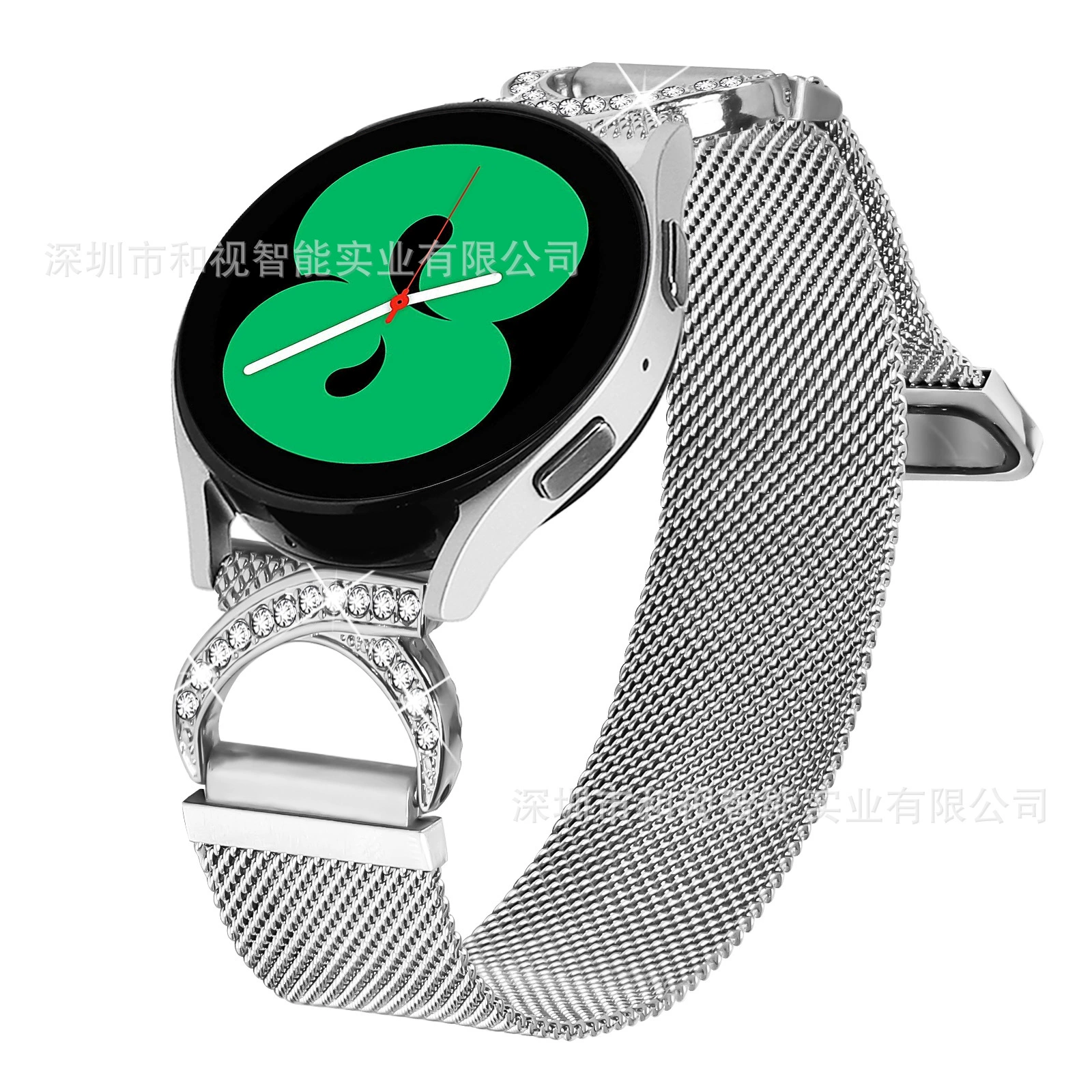 Подходит для Samsung galaxywatch5/6/7/8 ox horn diamond-set Milanis нержавеющая сталь металлический ремешок 40мм