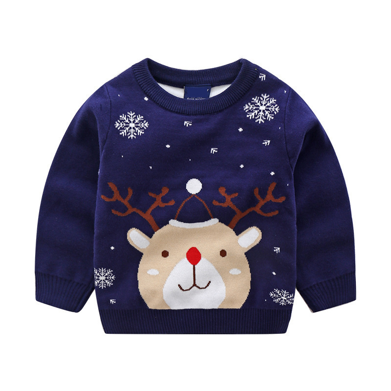 Christmas Cute Elk Cotton Hoodies & Knitwears display picture 1