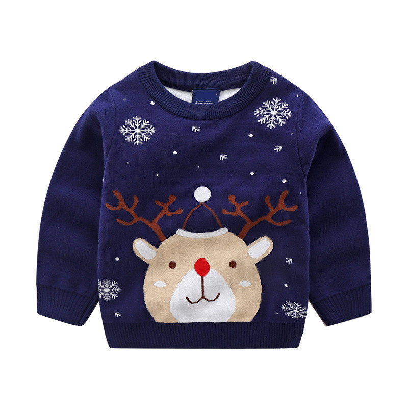 Christmas Cute Elk Cotton Hoodies  Knitwearspicture1