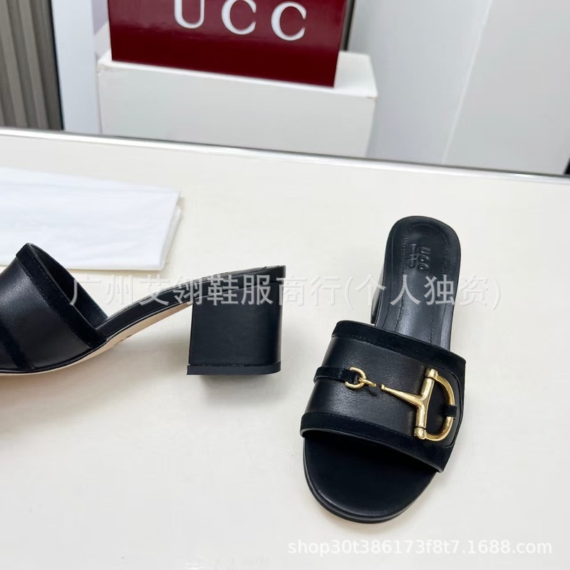 欧美时尚高跟凉鞋2025新款真皮金属皮革拼接气质沙滩女鞋织带外贸|undefined