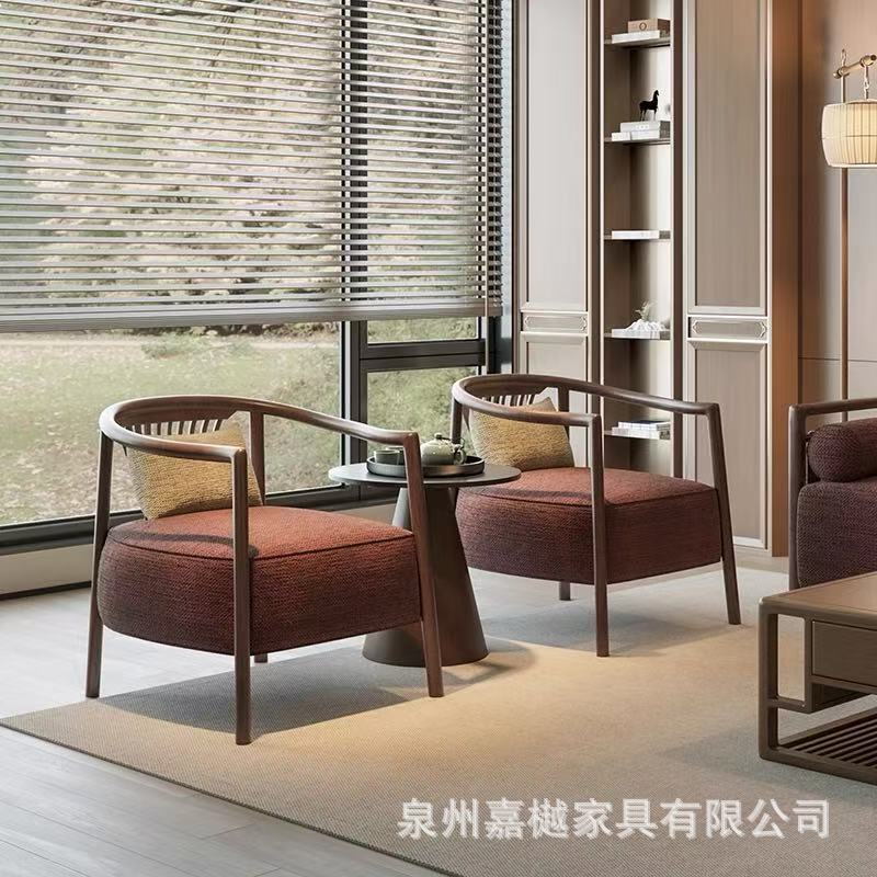 Sales Office Negotiation Sofa, Hotel Lobby Club Reception Sofa Combination, Tea House Booth, New Chinese Style Furniture