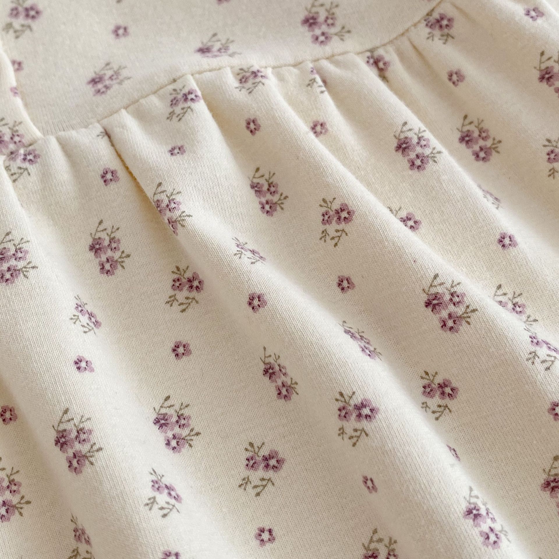 2024 Spring Autumn Clothing for Baby Girls, Infants and Toddlers Floral Print Ha Yi Long Sleeve jumpsuit Triangle_voghion.com