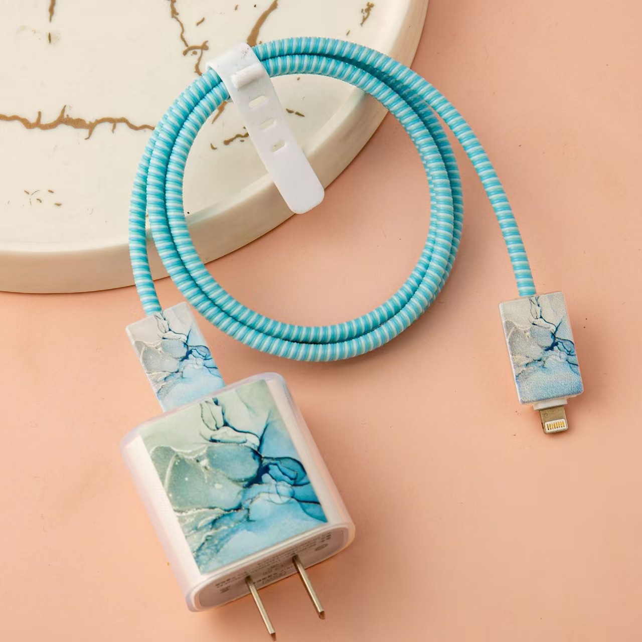 Para Apple 14 línea de datos cubierta protectora iPhone13 cargador cabezal 12promax bobinado estuche para iPad