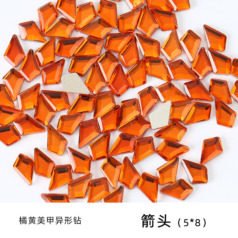 オレンジ色の異形ドリルの美甲ドリルのアクセサリーの卸売りは浦江工場の水ドリルの愛の水滴の馬の目のガラスのドリルを混ぜます。|undefined