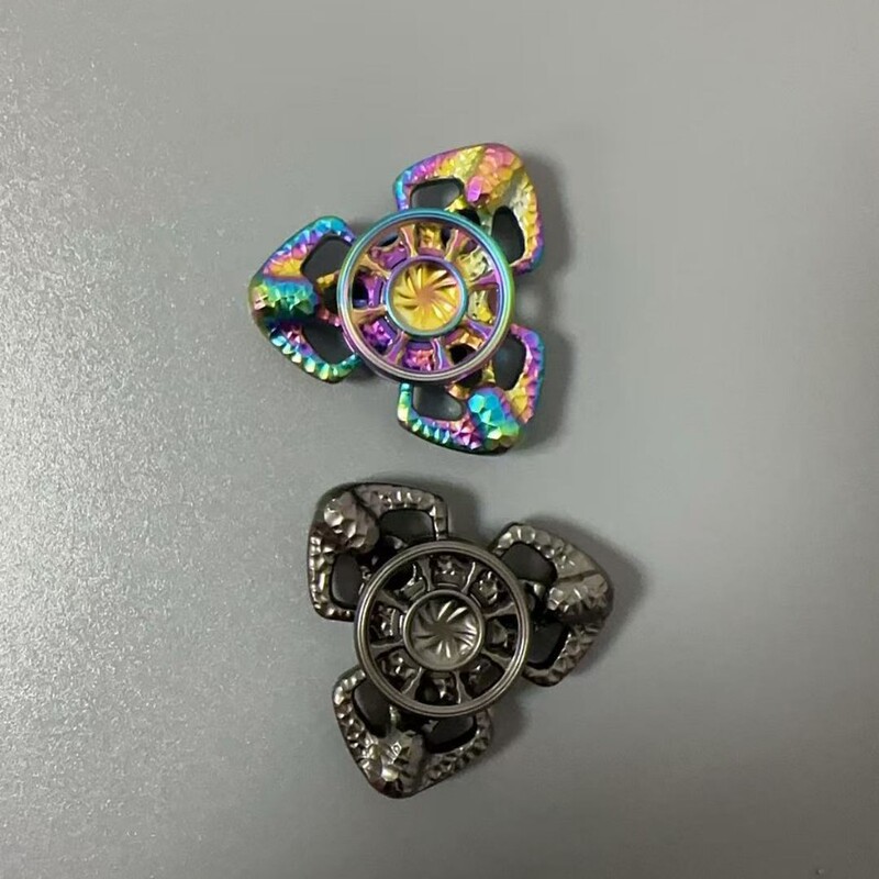 跨境烈焰蝴蝶EDC解压玩具旋转指尖陀螺金属减压玩具手指陀螺盲盒|undefined