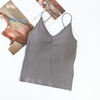Autumn vest for leisure, underwear, V-neckline, lifting effect, for running