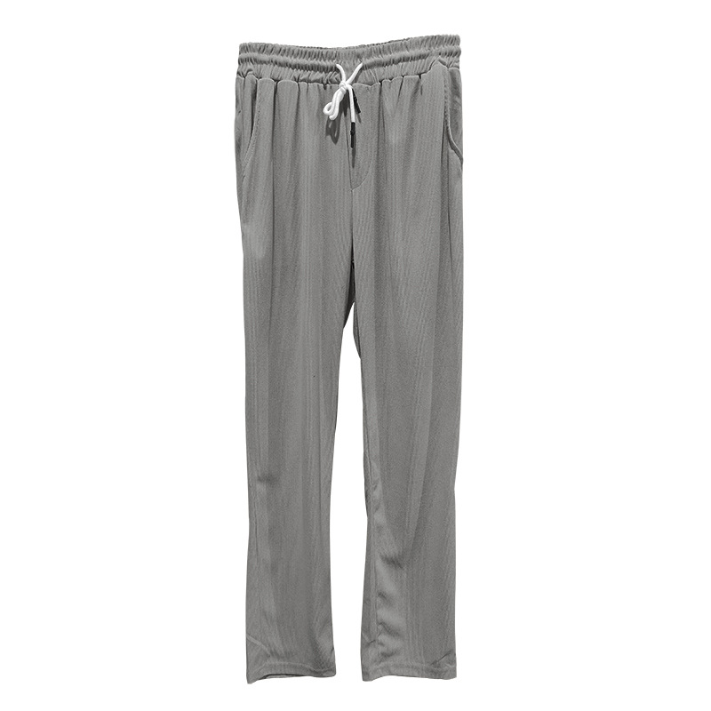 Pantalon long décontracté en velours côtelé pour homme, nouvelle collection printemps et été 2024, coupe ample, coupe droite, surdimensionnée, style américain_voghion.com