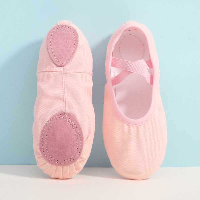 Zapatos de baile para niños sin cordones zapatos de baile para adultos de ballet de fondo suave para interiores práctica de baile zapatos de yoga zapatos de garra de gato para mujeres