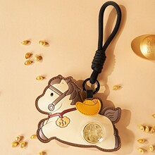 马到功成文创马时来运转有钱马车挂件包包挂饰钥匙扣直播批发礼品