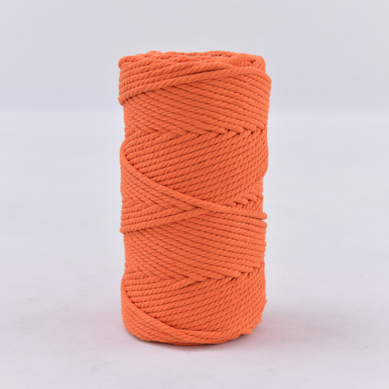 3mm cuerda de algodón colorido diy hecho a mano 4mm cuerda de tapiz cuerda tejida 5mm regalo cuerda de algodón decorativa cuerda de sombrero al por mayor