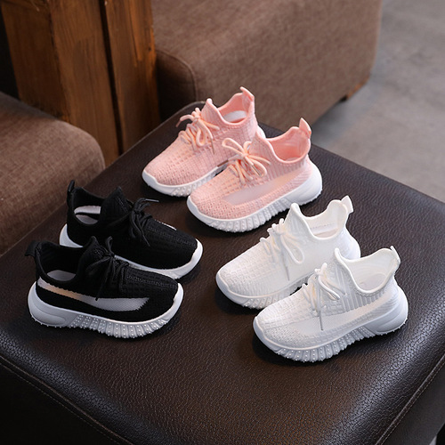 Spring and Autumn, Summer, Boys and Girls Embroidered Air-Permeable Student Shoes with Air Mesh, Fashion Leisure Shoes for Children