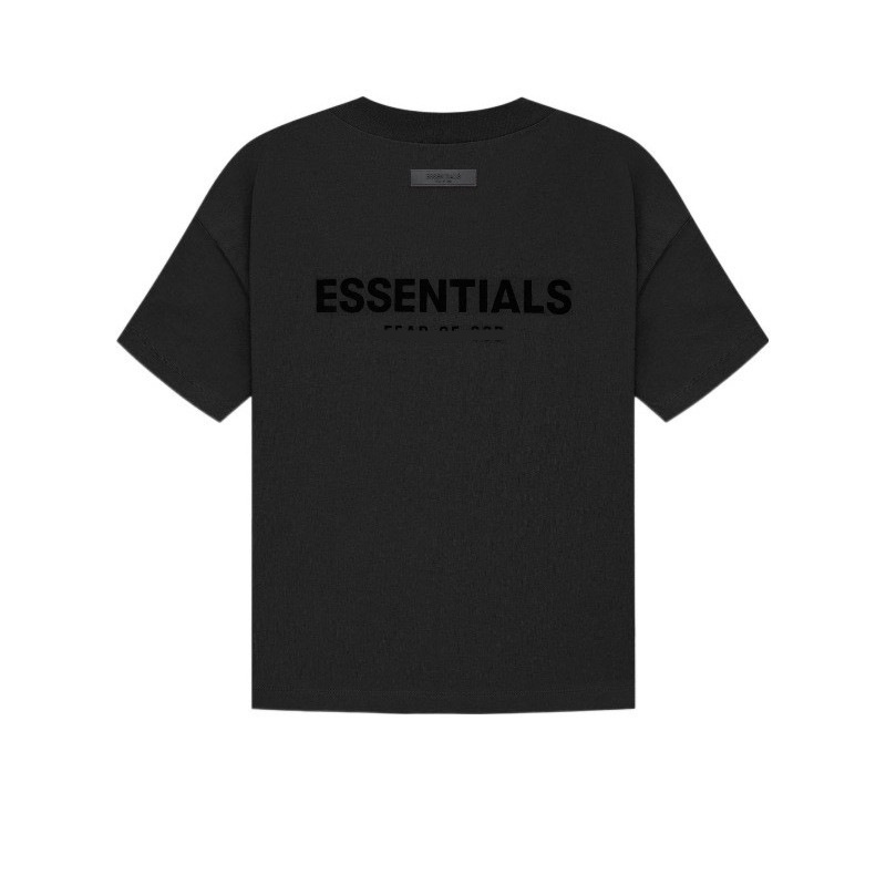 FOG ダブルライン ESSENTIALS 半袖ハイストリートアメリカンルーズカップルトレンディなブランド男性と女性の純綿 Tシャツ卸売