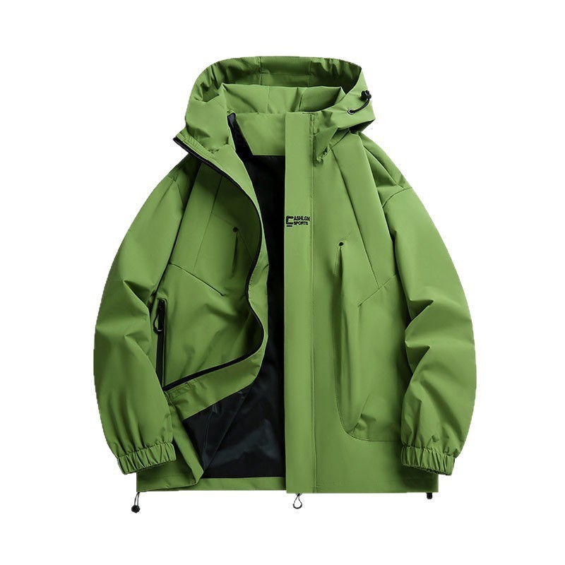 情侣冲锋衣男女款外套春秋季休闲连帽户外登山运动服防风防水夹克|undefined
