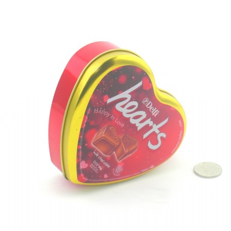 心形巧克力包装铁盒 糖果马口铁盒包装 马口铁罐礼品包装厂家