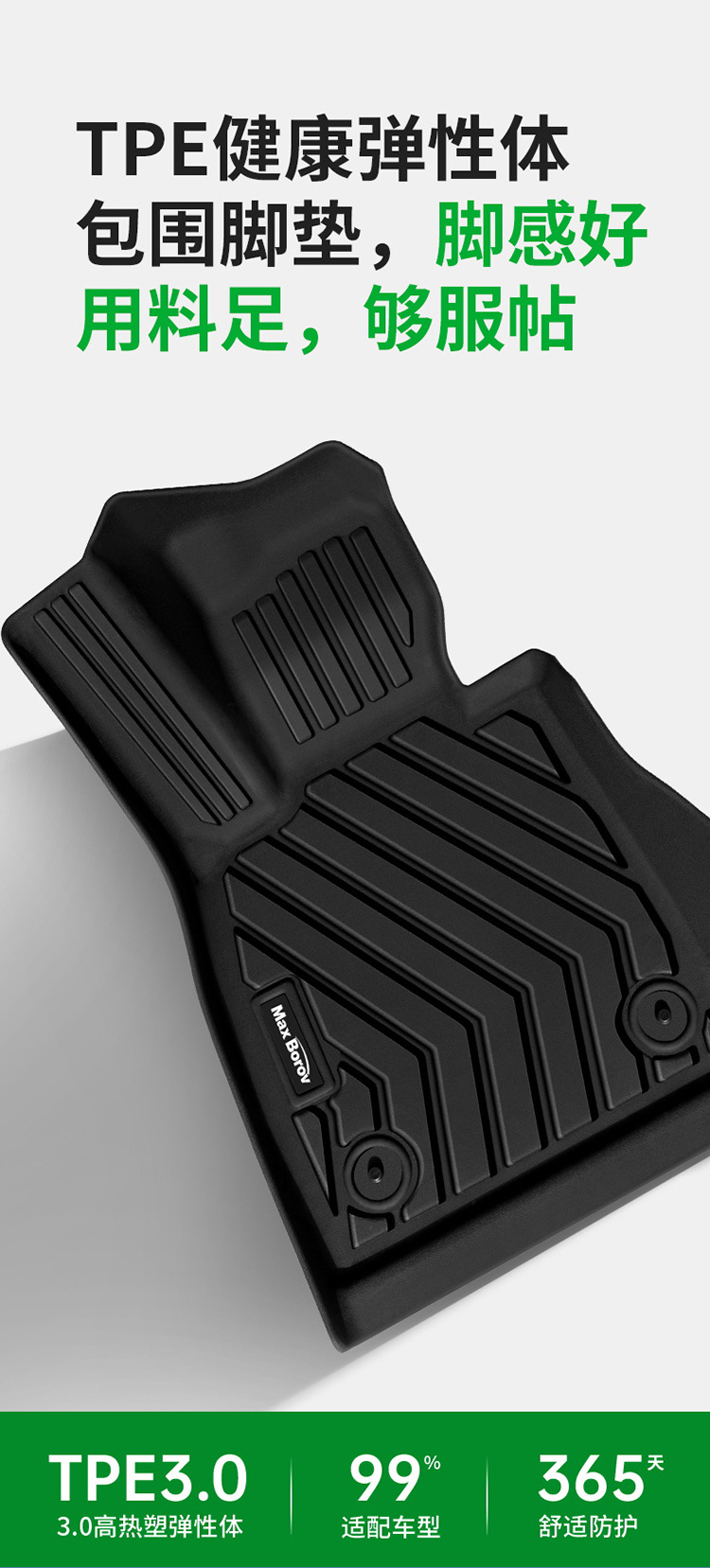 Suitable for Audi Tpe Car Floor Mats A6La4Lq5La3A5La7L Two- and Three-Box Models Q3Q6Lq5Q7Q8 Car Floor Mats E