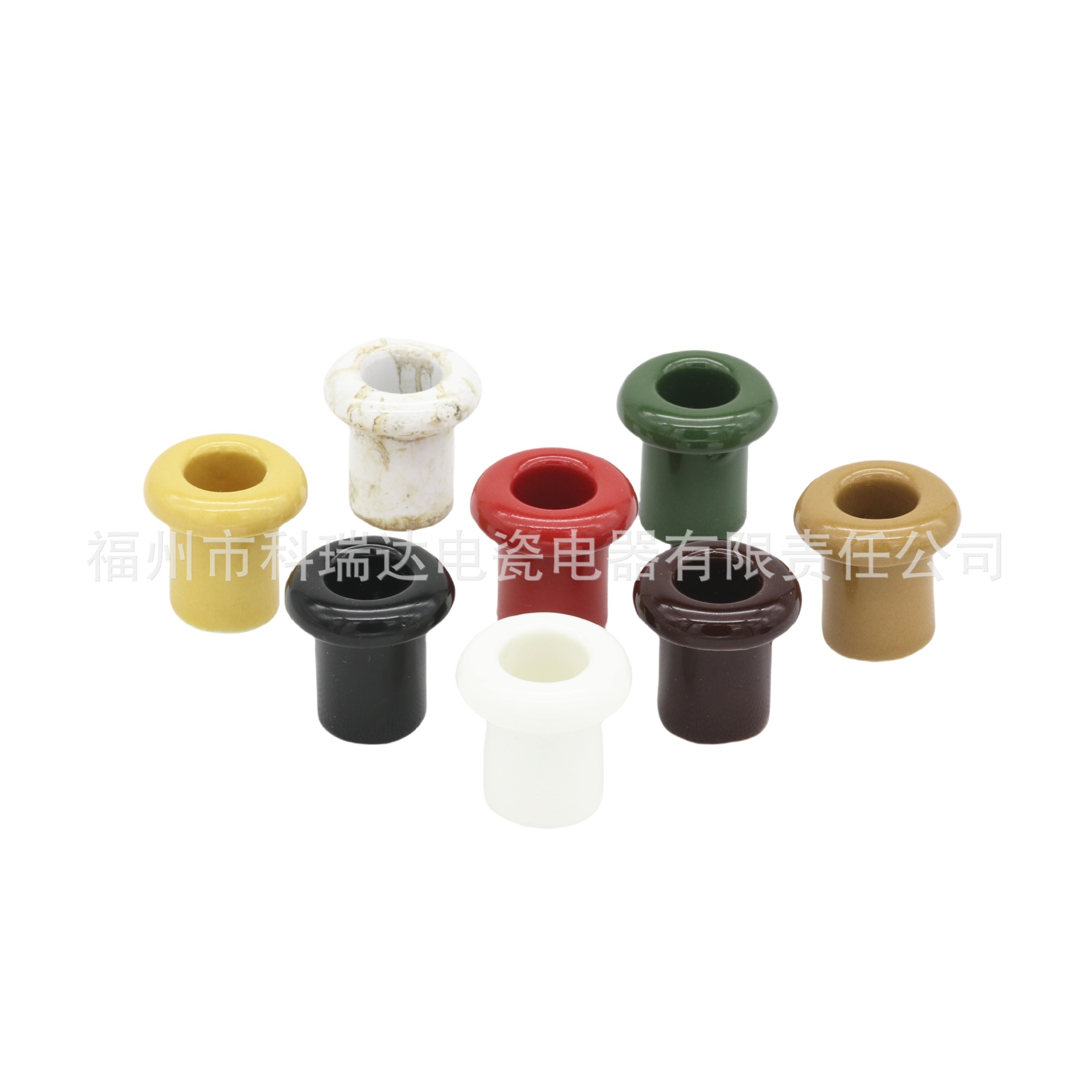 厂家直销 室内彩色穿线小绝缘子 高品质线夹 陶瓷复古线扣 墙孔塞