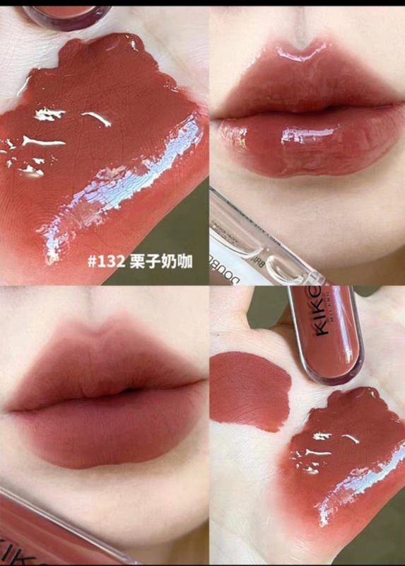 跨境外贸103镜面双头唇釉103裸色系口红水光镜面不掉色不沾杯唇釉|undefined