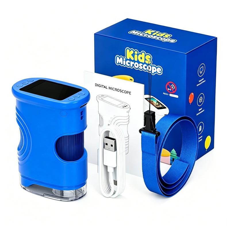Microscopio de observación de insectos para niños, juguetes inteligentes de mano, lupa digital electrónica, dispositivos de enseñanza para estudiantes de primaria y media
