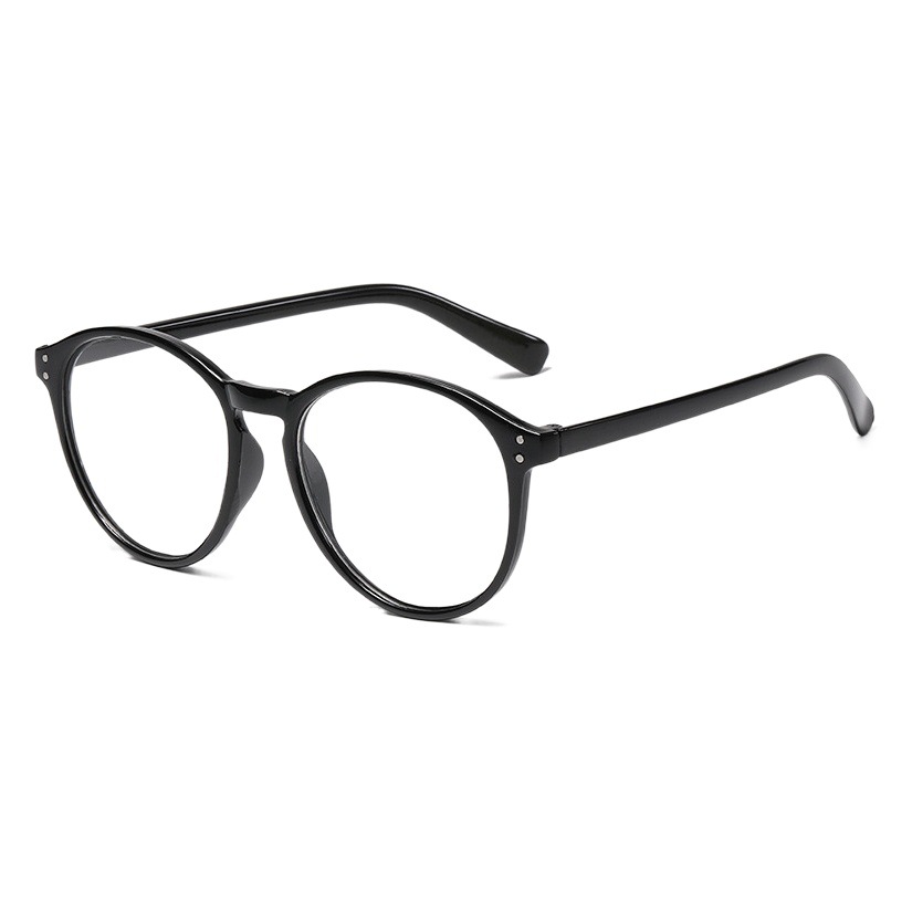 Nueva ronda gafas lisas en línea celebridad coreana retro anti-azul gafas de luz marco hombres y mujeres misma miopía gafas terminadas venta al por mayor