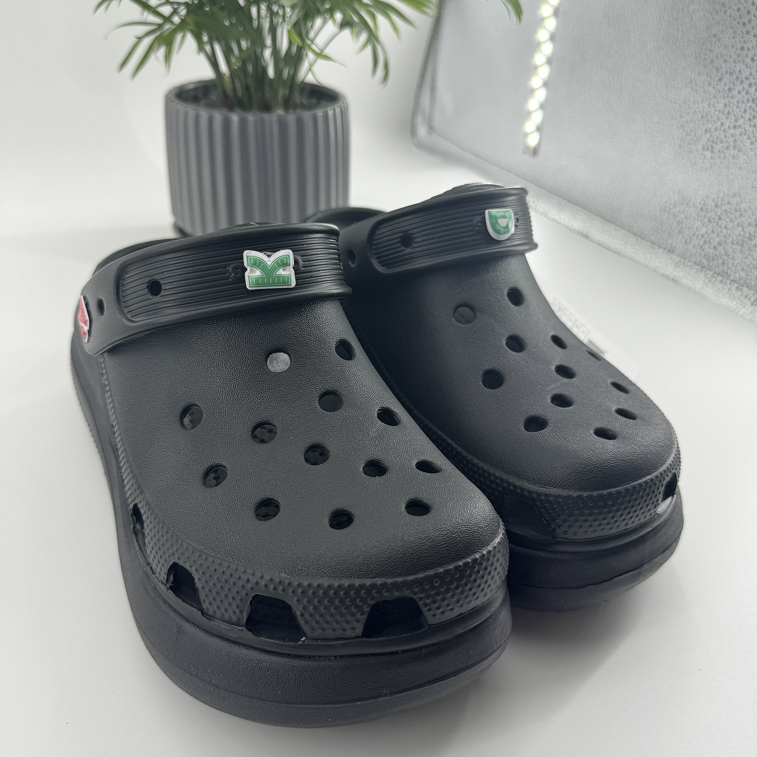 Platform Clogs Sandals With Thick Sole And Comfortable Cushioning_voghion.com