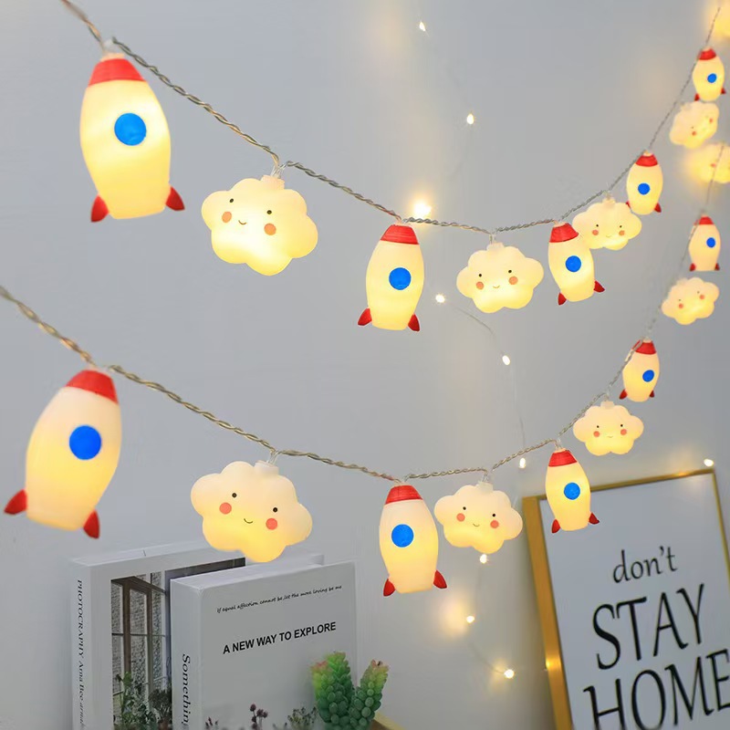 Nuevas estrellas de color LED pequeñas nubes arco iris lámpara decorativa lámpara colgante lámpara de atmósfera decoración lámpara colgante