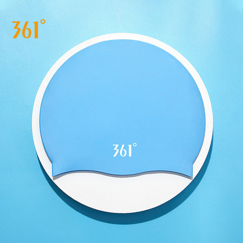 361 Swimming Cap Adult Unisex Professional Waterproof Comfortable Silicone Cap Fashion Large Size Training Swimming Cap Wholesale