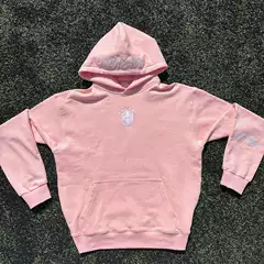 Oversized Pink Embroidered Drawstring Casual Shorts with Embroidery Crew Neck T-Shirt Set - European & American Style