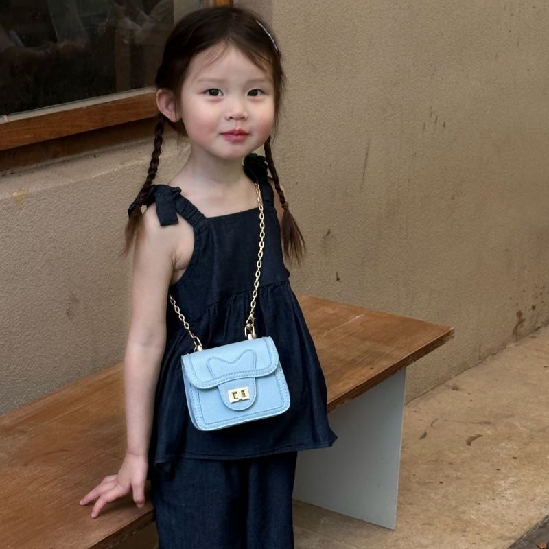 Estilo occidental princesa perla bolso cadena de moda mini bolso de hombro para niños y niñas 2025 nuevo bolso para niños de comercio exterior