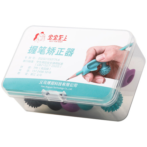 Pen grip corrector, pen grip artifact for children, kindergarten, beginners, primary school students, correction of grip and writing posture, pen cover