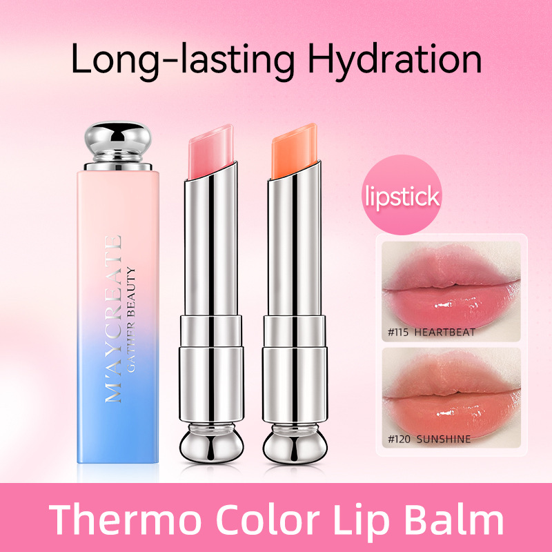 Jianmei Chuangyan full English packaging color-changing lip balm…