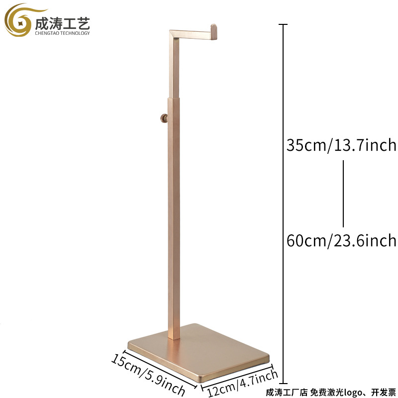Матовая розовая золотая полая 7 слов крючок основание толстый