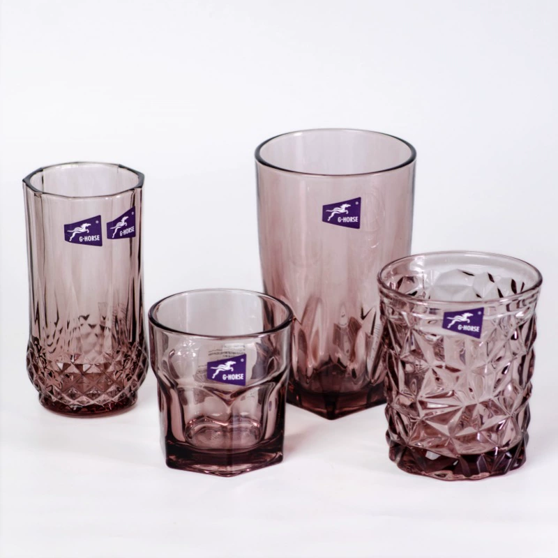 Benma multilateral glass glass water cup juice cup net red drink cup color creative inspiration milk cup