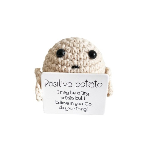 Amazon's best selling hand-knitted positive energy potato doll funny expression bag pendant ornaments foreign trade cross-border trend
