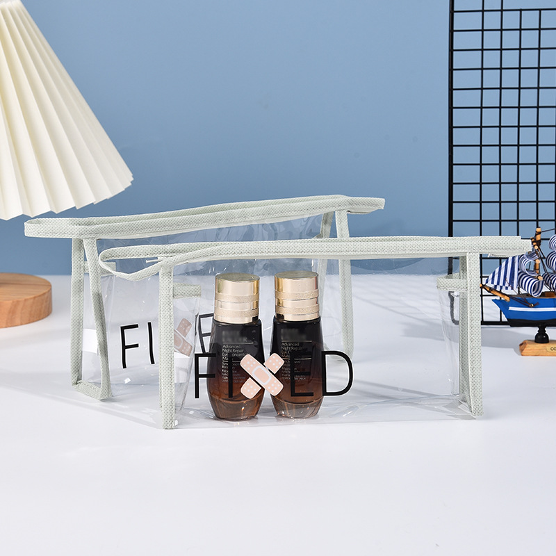 厂家批发pvc袋洗漱包便捷塑料收纳袋PVC拉链袋透明化妆品收纳包