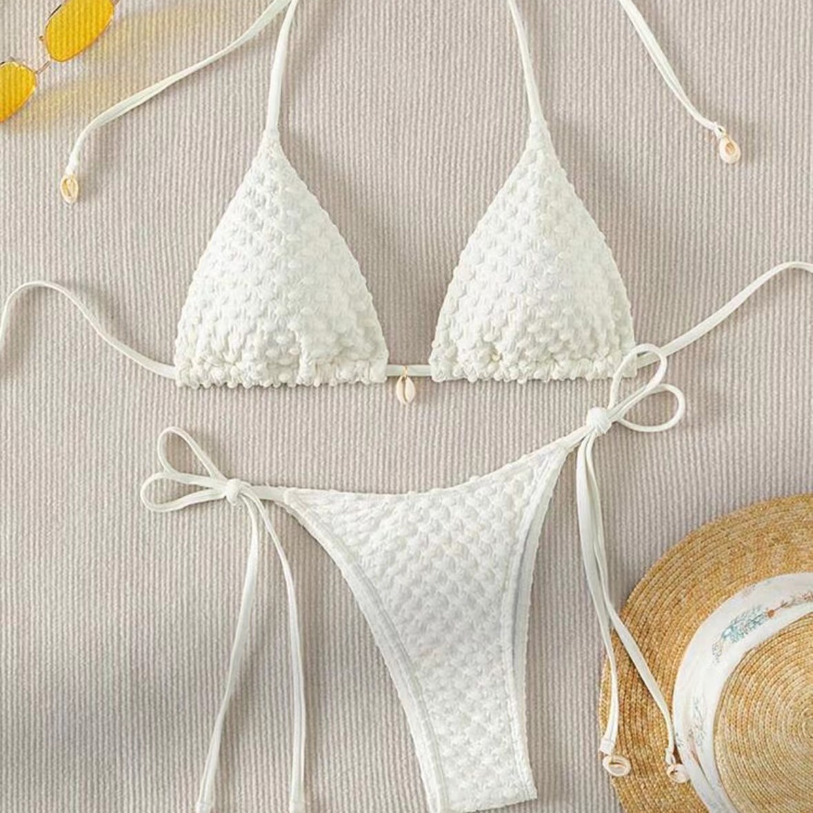 Women's Clothing Women's Sexy Two Piece Swimsuit Style Bikini Special Fabric Swimwear Beach & Pool Ready Modest Coverage_voghion.com