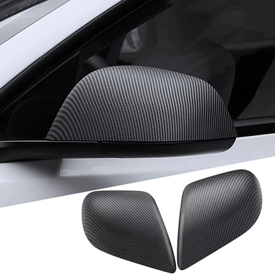 Other Automotive Exterior Supplies Y/3 rearview mirror cover modification - old-model-matte-carbon-color-model-y