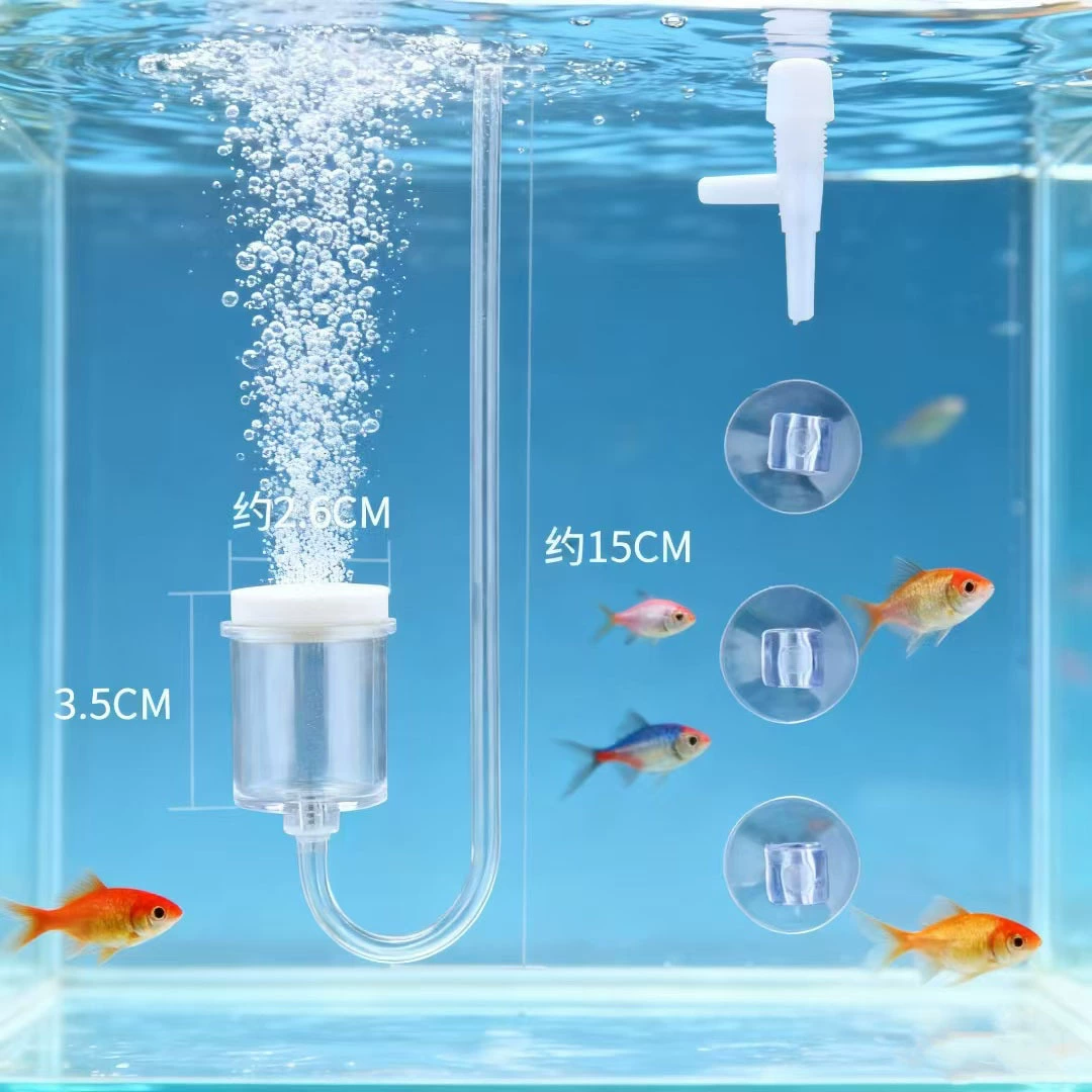 Chuangyu Shijia Акриловый очиститель диоксида углерода Воздухоочиститель Аквариум Повышенное распыление кислорода Нано-диск