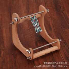 跨境木质手工DIY珠织机编织工具手串串珠配件简易框架编织机