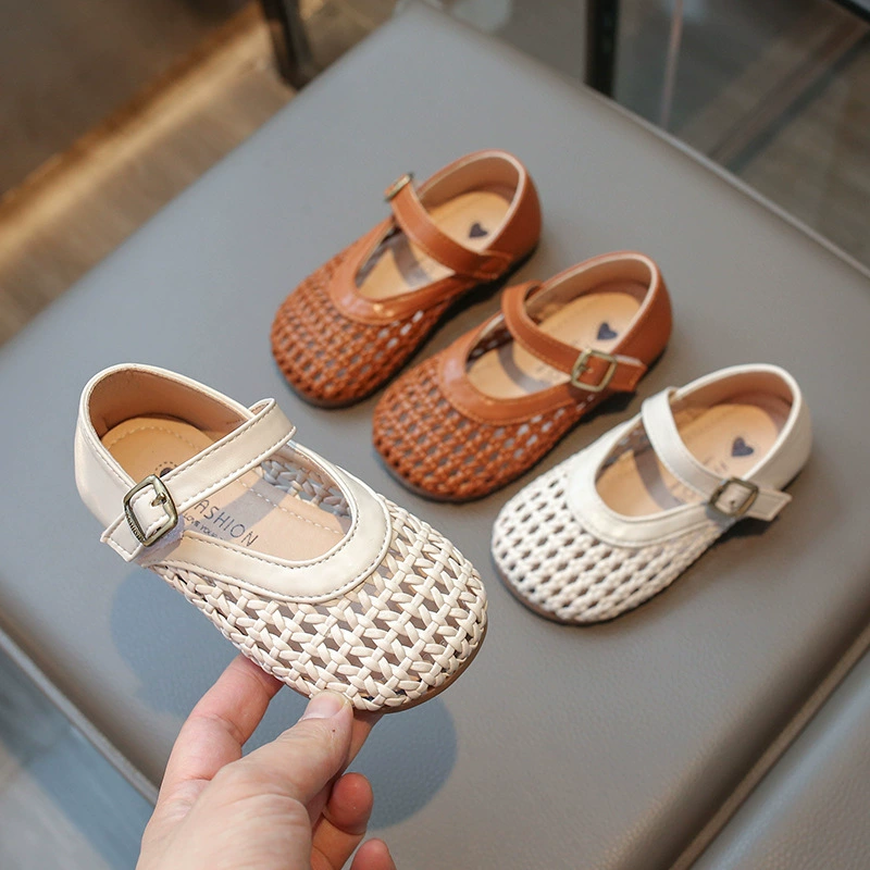 2025 весна, лето и осень новая обувь принцессы мода детская обувь