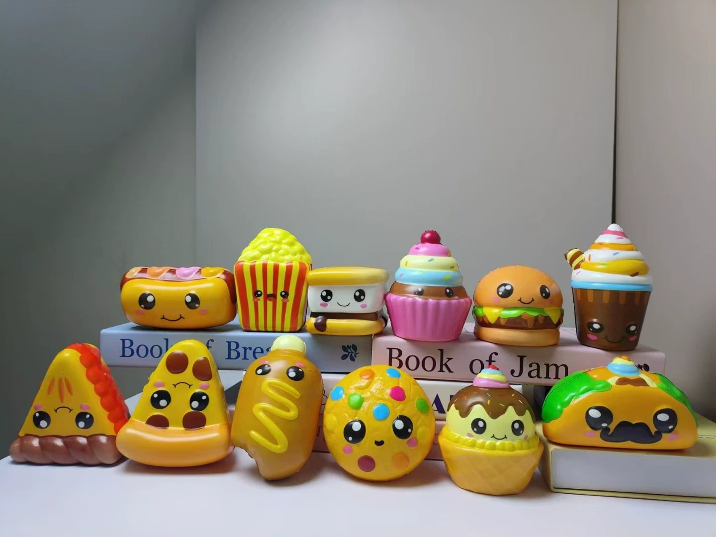 Squish, polyurethane realistic toy, minifigure, anti-stress