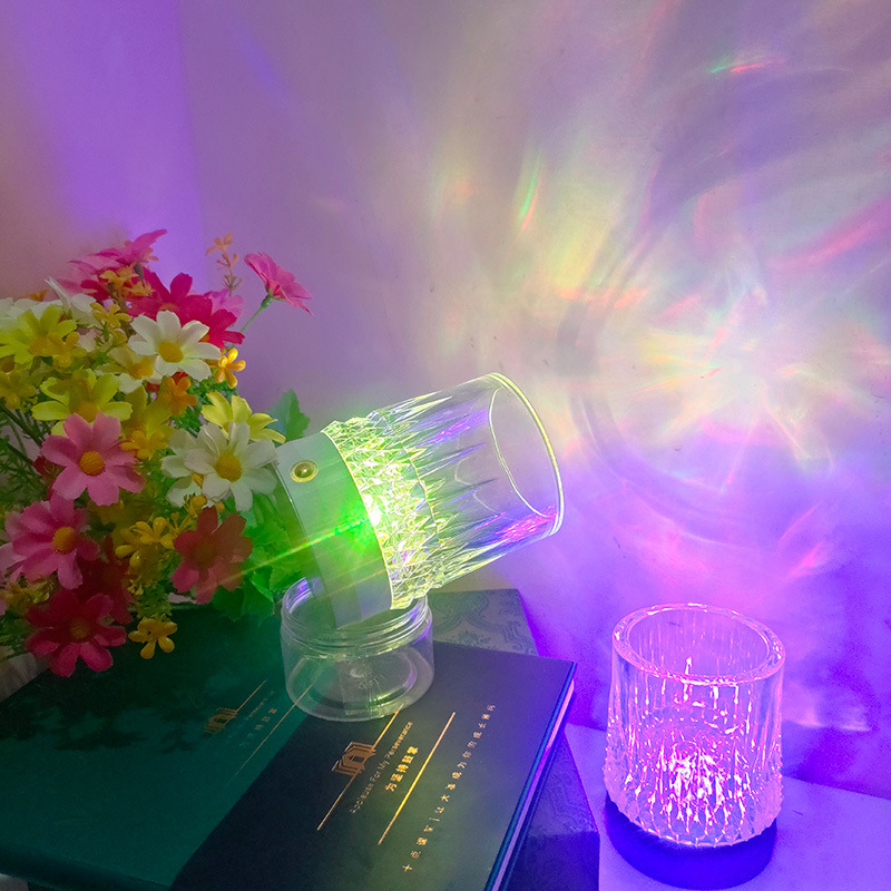 モダンなバーワイングラスランプレストラン寝室の雰囲気ライト充電タッチナイトライト家の装飾テーブルランプ LED|undefined