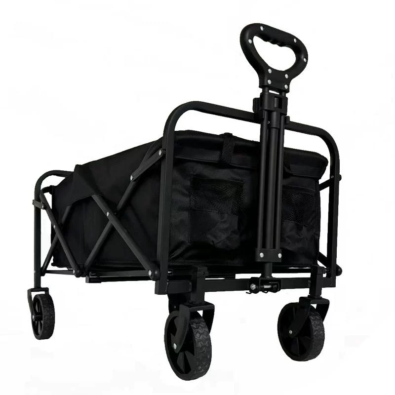 Travel cart for camping, folding handheld small trailer