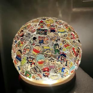 Ins Style Acrylic Patch Ball Crayon Small New Creative Bedroom Bedside Table Desktop Atmosphere Decorative Table Lamp