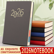 2026日程本英语记事本计划本一天一记跨境西班牙语葡萄牙文年历本
