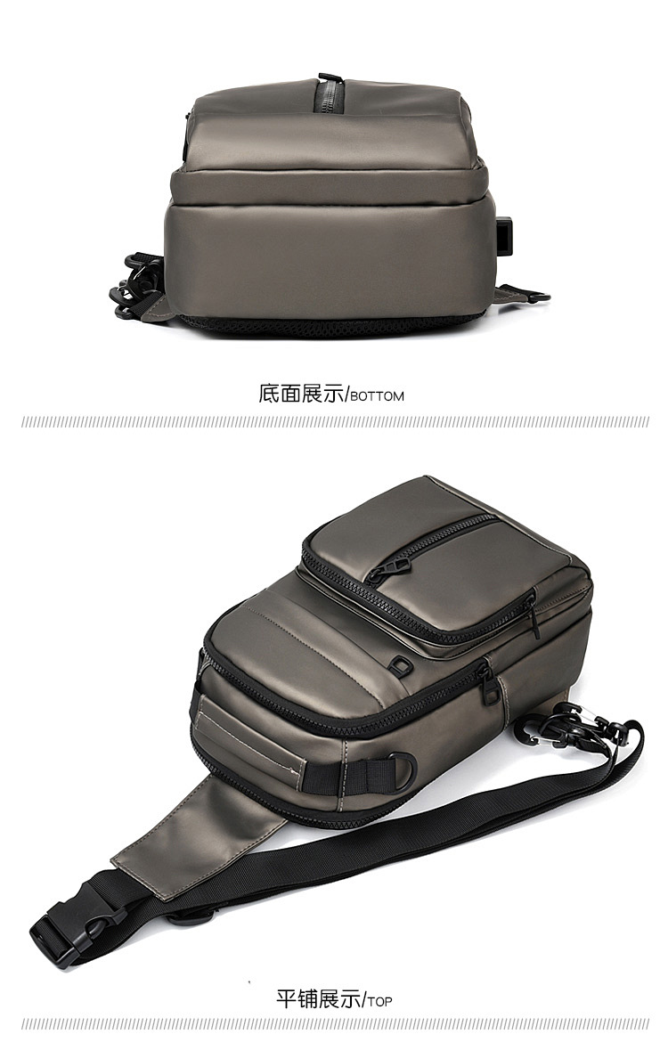 Wholesale New Men's Business Messenger Bag Casual Fashion Travel Chest Bag display picture 2